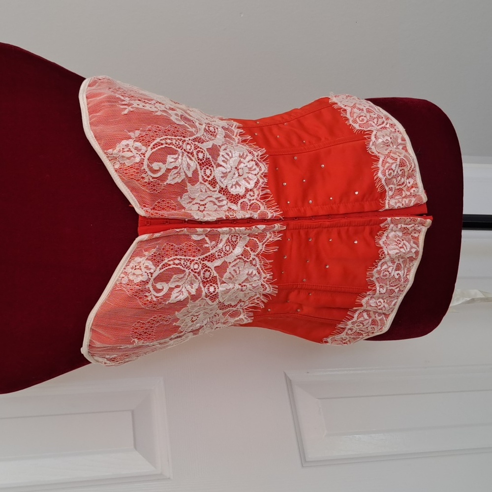 Coquette Orange & Cream Corset